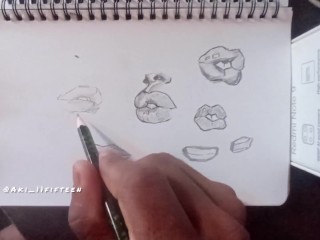 Рисование губ часть4
