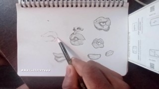 drawing lips (part 5 )