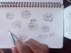 drawing lips final part