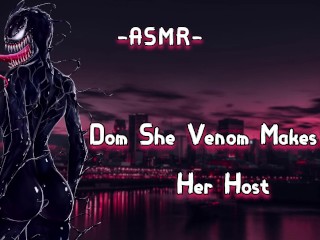 ASMR | [EroticRolePlay] Dom she Venom Faz De Você Seu Anfitrião [Binaural/F4M]