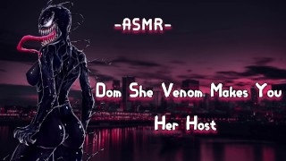 ASMR | [EroticRolePlay] Dom ella Venom te convierte en su anfitrión [Binaural / F4M]