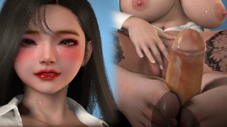 Stocking Footjob Of A K-Pop Female Employee Sexy Bitch Kpop Girl POV