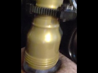 Male Jerkoff with Fleshlight Fuck Machine/ Full Dick