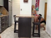 Preview 1 of While my Girlfriend Cooks I Fuck her Friend very Rich and Exciting that she can Discover us