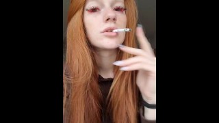 Redhead With Smoke
