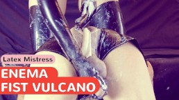 Экстремальный крем FEMDOM ENEMA заканчивается FISTING vulcano