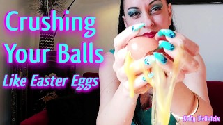 Aplastando tus bolas como huevos de pascua - Lady Bellatrix en uñas fetiche Femdom pov (teaser)