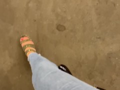 Wedges crush, stomped and squish some eggplant to nothing- shoeplay - trailer!😉