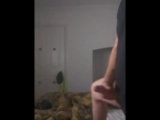 vertical video, cumshot, old young, masturbating