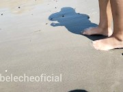 Preview 3 of Sex on the beach with schoolgirl! My first time in public!