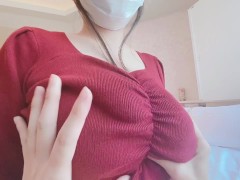 【おっぱいASMR】ニット越しでもわかるほど柔らかい乳房を乳搾り。 - Screenshot 6 of 16 - Point Of View