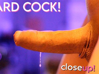 Close-up Super Hard & Grote Lul 9inch / Ongesneden Enorme Cumshot