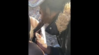 Full Vid Of A Crackhead Sucking Dick On The JFF Link In The Bio