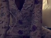 Preview 3 of Pillow humping orgasm in my pjs!