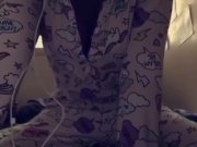 Preview 4 of Pillow humping orgasm in my pjs!