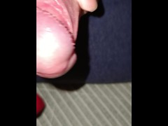 拇指玩弄阴茎系带控制高潮边缘~淫荡的精液缓缓的流了出来了呢ww - Screenshot 4 of 16 - Cumshot