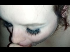 Teen's First Time Cumshot On Huge Tits