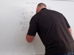 PERFECT BOOBS for math professor.  WATCH THE END!