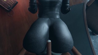 アトミックハートBlack男はお尻で犯されたロボットGirl Cum大きなお尻のアニメーションゲーム2023の中に