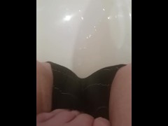 ftm pissing in partner's boxers
