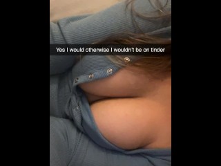 Tinder Date wants to Fuck Guy on Snapchat