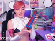 Preview 4 of Spidergwen Reviews Spidermans Long Thick Cock  Dildo Review - Lana Bee