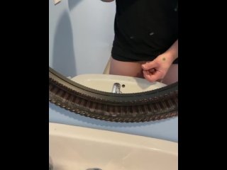 vertical video, masturbating, public, amateur