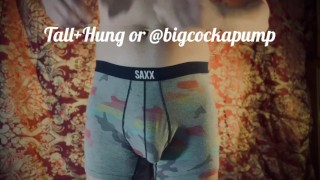 Big Cock Underwear Try-on / Pumping!!
