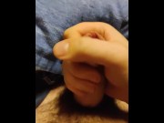 Preview 3 of Cumming in my bed alone, in desperate need for a friend, my cum is being wasted