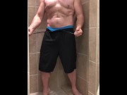Preview 1 of Solo Male Stripping and Shower Masturbation
