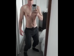 Trans Guy Desperately Humps Vibrator in Pants [grunting