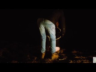 Rebel Rhyder gags on her dom's light wand and cock on a starry night