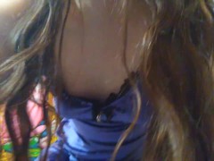 Cute thick Instagram YouTube camgirl accidentally upskirts big fat ass dress try on sexy huge ass