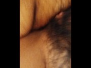 Preview 1 of Tiny dick fucks stepsister hairy pussy with big clit