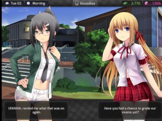 lewd play, video game, solo male, huniepop