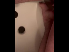 pissing in the sink again