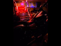 Riding to a shoot she's got her in