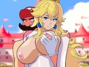Preview 1 of The Super Mario Bros Movie - Princess Peach and Mario Bros Have Sex Until He Cums Inside