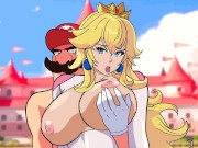 Preview 2 of The Super Mario Bros Movie - Princess Peach and Mario Bros Have Sex Until He Cums Inside