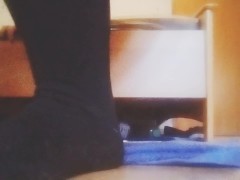 ftm is absolutely desperate to piss in black nylons