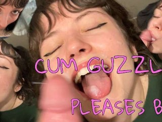 POV Teen Deepthroats Slurps Cum and Gets Huge Facial