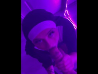 Filthy Nun gives a Sloppy Blowjob (full Vid on Onlyfans)