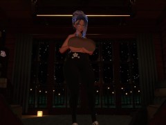 VR Milf expands her own breasts