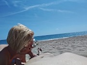 Preview 5 of Blowjob on a public beach