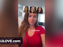 Babe takes facial cumshot laughing behind scenes, TikTok bloopers, ears closeups - Lelu Love