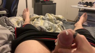 POV Jacking OFF And SHOWING FEET