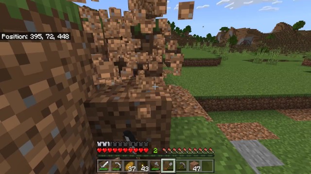 Как играть в Minecraft и копать яму