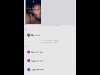 Snapchat Scherm Opname Blonde Deepthroat Lul Pijpbeurt