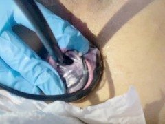 アナルバルーンでおなかパンパンにして一気に空気を抜くのが気持ちいい