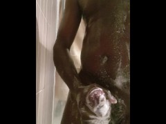 Another "milking" in the shower